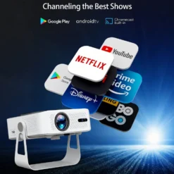 Alternative view of AUN A005 Full HD Home Cinema Android Projector