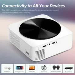 AUN A005 Full HD Home Cinema Android Projector Profile 5 | Projector Price in BD