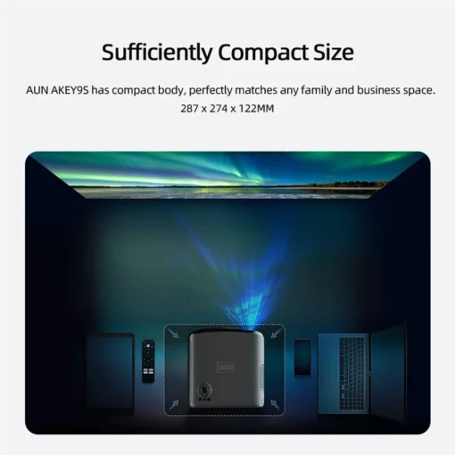AUN AKEY9S Full HD Professional Android Projector - Image 6