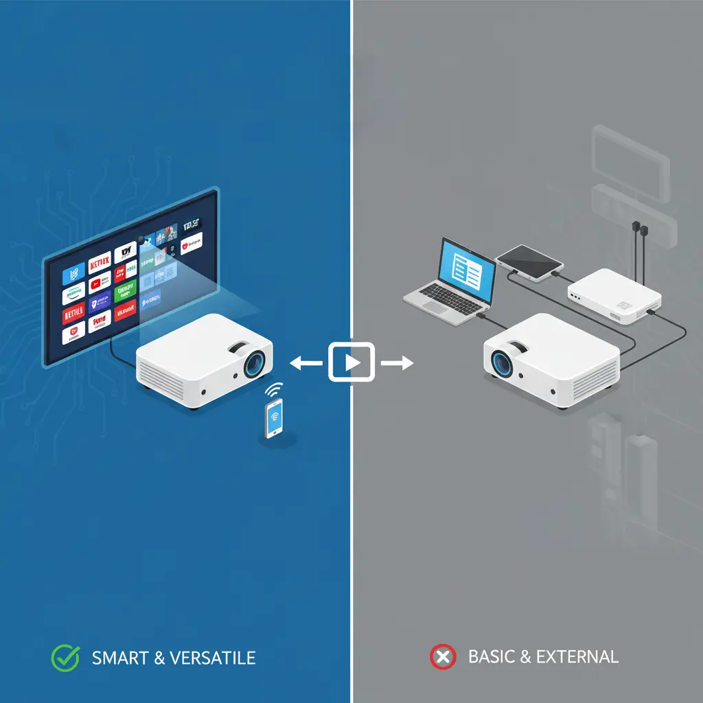 Android TV Projector vs Standard Projector Bangladesh