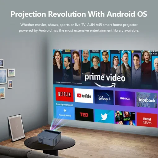 Alternative view of AUN A45 Full HD Home Cinema Android Projector