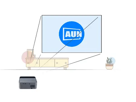 AUN A45 Full HD Home Cinema Android Projector | AUN Projector Bangladesh