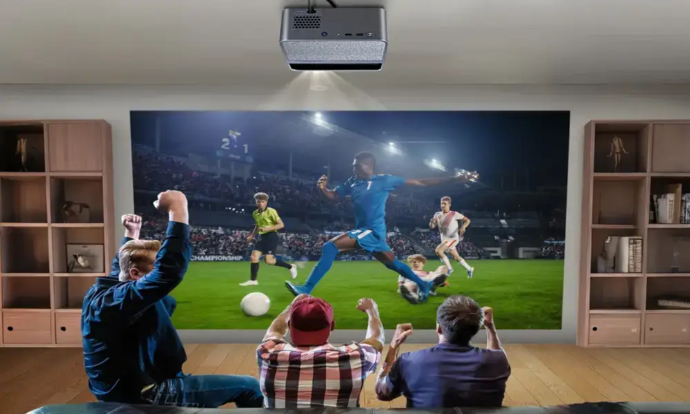AUN A45 Pro Full HD Genuine Android TV Home Cinema Projector | AUN Projector Bangladesh