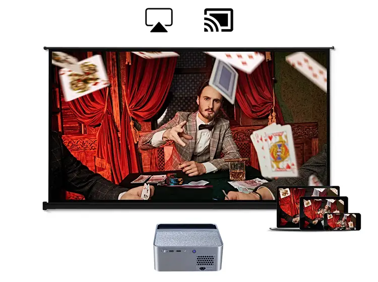 AUN A45 Pro Full HD Genuine Android TV Home Cinema Projector | AUN Projector Bangladesh