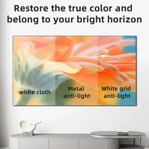 White Grid ALR Projector Screen Price In Bangladesh | AUN