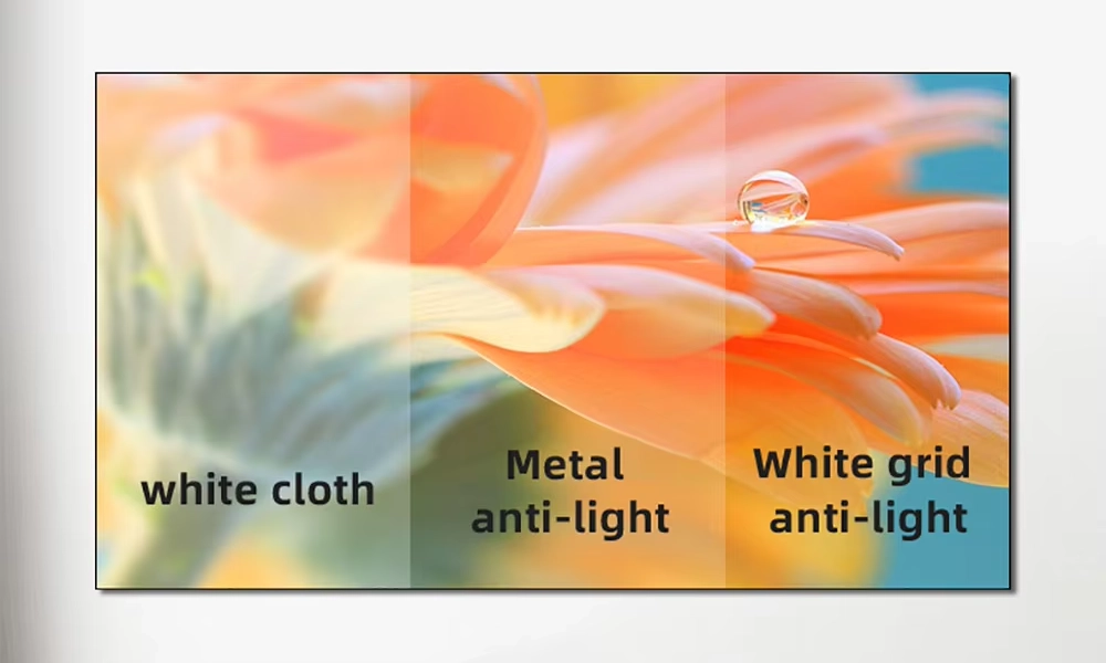 White Grid ALR Projector Screen Price In Bangladesh | AUN