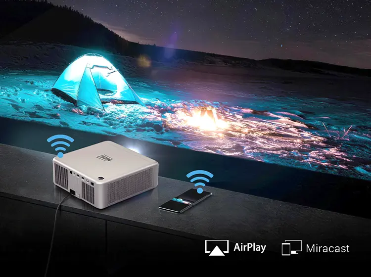 AUN U002 Pro Full HD Dustproof TOF Laser Auto Focus Android Projector 4K Support | AUN Projector Bangladesh