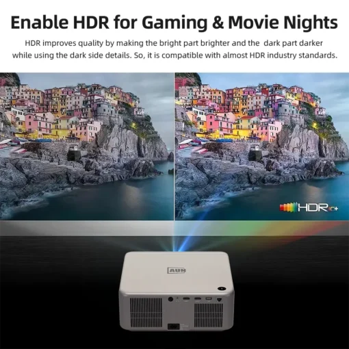 AUN U002 Pro Full HD Dustproof TOF Laser Auto Focus Android Projector 4K Support | AUN Projector Bangladesh