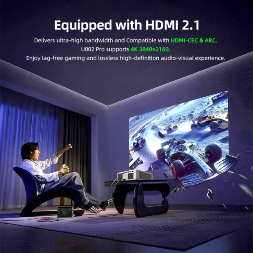 AUN U002 Pro Full HD Dustproof TOF Laser Auto Focus Android Projector 4K Support | AUN Projector Bangladesh AUN U002 Pro Full HD Dustproof TOF Laser Auto Focus Android Projector 4K Support | AUN Projector Bangladesh