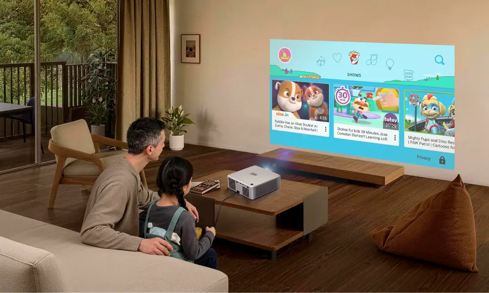 AUN U002 Pro Full HD Dustproof TOF Laser Auto Focus Android Projector 4K Support | AUN Projector Bangladesh